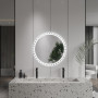 Круглое зеркало с декоративной подсветкой Селена 004
