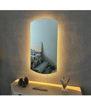 Зеркало с фоновой подсветкой с прямыми и арочными сторонами Тоскана 005