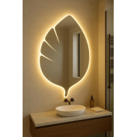 Зеркало-лист с задней фоновой подсветкой E072