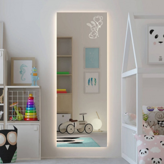Зеркало для детской комнаты с подсветкой Банни