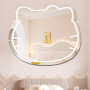 Детское декоративное настенное зеркало с подсветкой Котёнок