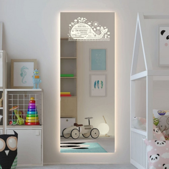 Зеркало для детской комнаты с подсветкой Кит