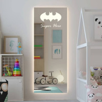 Зеркало для детской комнаты с подсветкой Супергерой