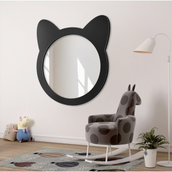 Детское декоративное настенное зеркало Котёнок