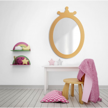 Детское декоративное настенное зеркало Принцесса
