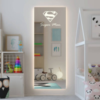 Зеркало для детской комнаты с подсветкой Супермен