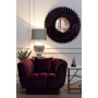 Велюровое кресло с подушкой тёмно-фиолетовое мягкое 108*95*74см ZW-81101 DVI