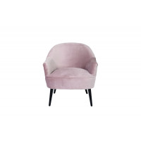 Велюровое кресло пепельно-розовое HD2203-411KD LPI