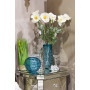 Стеклянная синяя ваза H17D19 HJ360-18-H30
