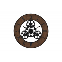 Часы настенные круглые коричневые HZ1300630