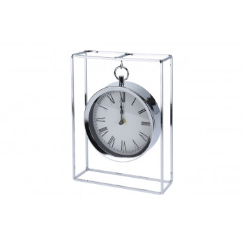 Часы настольные металлические подвесные хром NBE000050