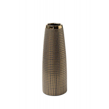 Керамическая ваза с золотым декором 18H7732-M