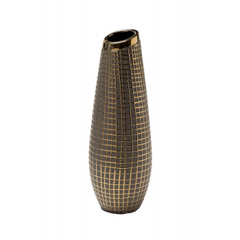 Керамическая ваза с золотым декором 18H7827-M