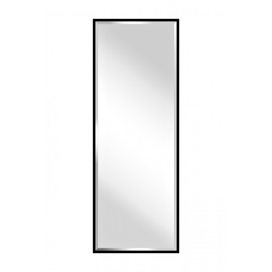 Прямоугольное зеркало с фацетом в черной раме KFG076