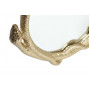 Декоративное фигурное зеркало в золотой металлической раме Змейка 94PR-21812