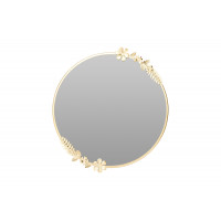 Круглое зеркало в золотой раме с цветами AAE324560