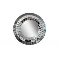 Круглое декоративное зеркало в раме из зеркальных элементов 50SX-9159