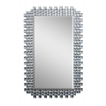 Зеркало прямоугольное с зеркальными вставками 50SX-9192