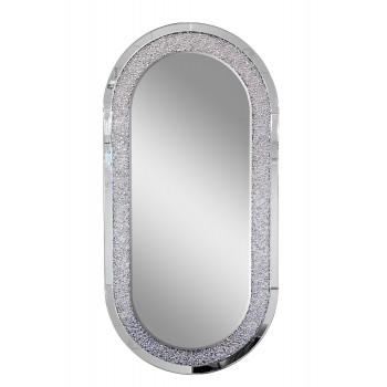 Зеркало настенное декоративное овальное в раме с кристаллами 50SX-9138