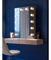 Голливудское настольное зеркало с подсветкой лампочками Джоан