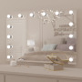 Гримерное настенное зеркало с подсветкой LED-лампочками Хилари 100х70 см
