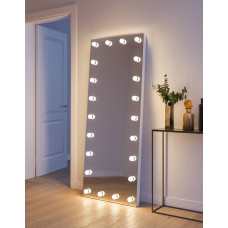 Напольное гримерное зеркало со светодиодными лампами Кирстен 80х190 см