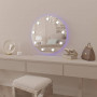 Круглое гримерное зеркало с задней RGB подсветкой Мэрил