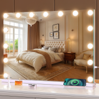 Настольное гримерное зеркало с подсветкой лампочками Hollywood 6