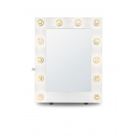 Гримерное зеркало с подсветкой лампочками «Хлоя» Белое