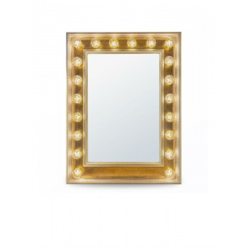 Гримерное зеркало с подсветкой лампочками «Клара»