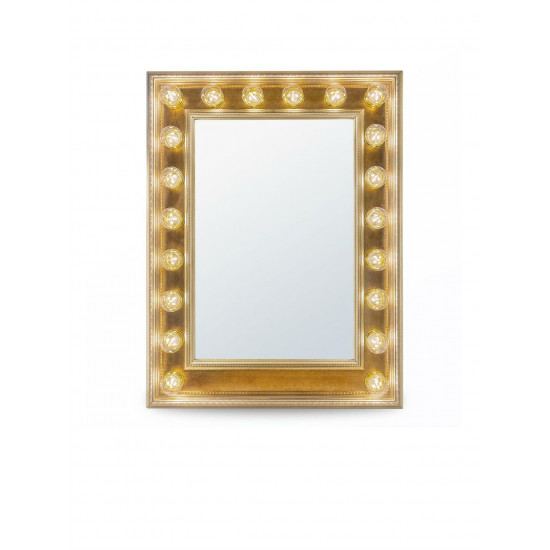 Гримерное зеркало с подсветкой лампочками «Клара»