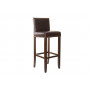 Барный стул на деревянных ножках натуральная кожа коричневый 43*40*107см PJH045-PJ530