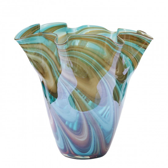 Стеклянная цветная ваза H28D30 HJ6016-28-G4