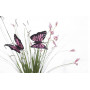 8J-15AB0002 Стебли травы с бабочками 70 см (крас.) (24)