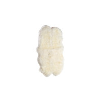 Овечья шкура белая четверная со швами 155х90 см