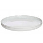 Тарелка белая с бирюзовым рисунком (2) 30*30*3, 3 CB2193-30-F138