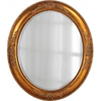 Зеркало овальное в золотой раме Эвора Голд