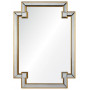 Дизайнерское оригинальное зеркало настенное Честер Золото