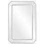 Зеркало настенное прямоугольное в серебряной раме Леннокс