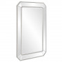 Зеркало настенное прямоугольное в серебряной раме Леннокс