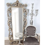 Зеркало напольное большое в серебряной раме в полный рост Меривейл Серебро