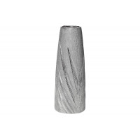 Керамическая серебристая ваза 14.8*14.8*39.5 18H7732M-3
