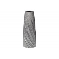 Керамическая серебристая ваза 11*11*30 18H7732S-3