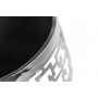 13RXFS5080M-SILVER Стол журнальный стекло черн./серебро d35*50см