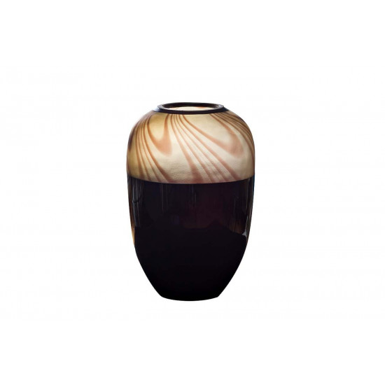 Стеклянная ваза тёмный шоколад 19*27 KL1927LS