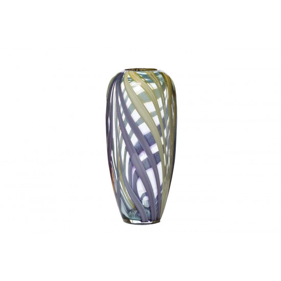 Стеклянная фиолетовая ваза H30xD1HJ6037-30-O80