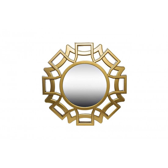Декоративное круглое зеркало в золотой раме d45, 7х4, 2 M840B