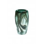 Стеклянная зеленая ваза H34xD19, 5 HJ4143-35-Q88