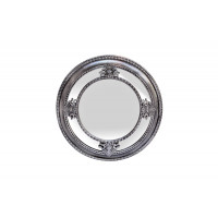 Круглое зеркало в серебряной зеркальной раме d59,6*5,6см M983B 