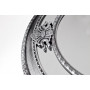 Круглое зеркало в серебряной зеркальной раме d59, 6*5, 6см M983B